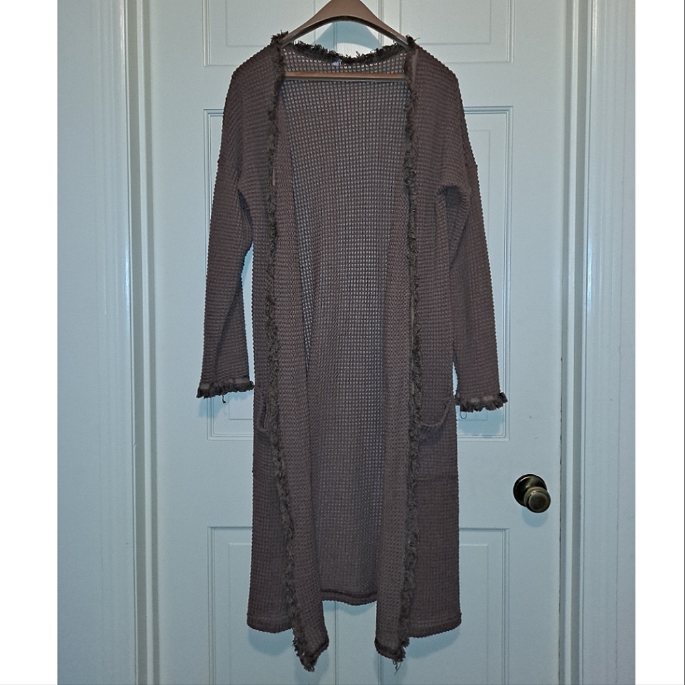 Women’s knit cardigan long sleeve fringe winter travel party casual cardigan